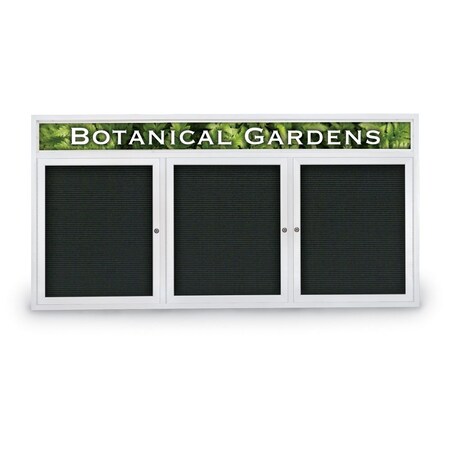 United Visual Products Indoor Enclosed Combo Board, 42"x32", Gold Frame/Black & Dark Spruce UVCB4232G-BLACK-DRKSPR